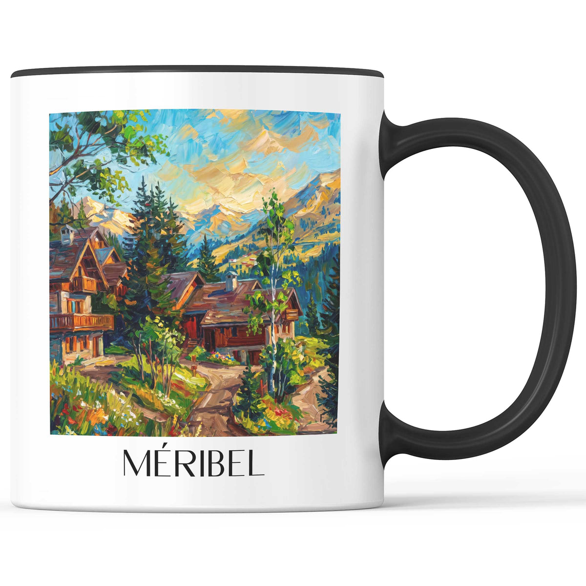 méribel-tarentaise-frankreich-kaffeebecher-oil-painting-oelgemaelde