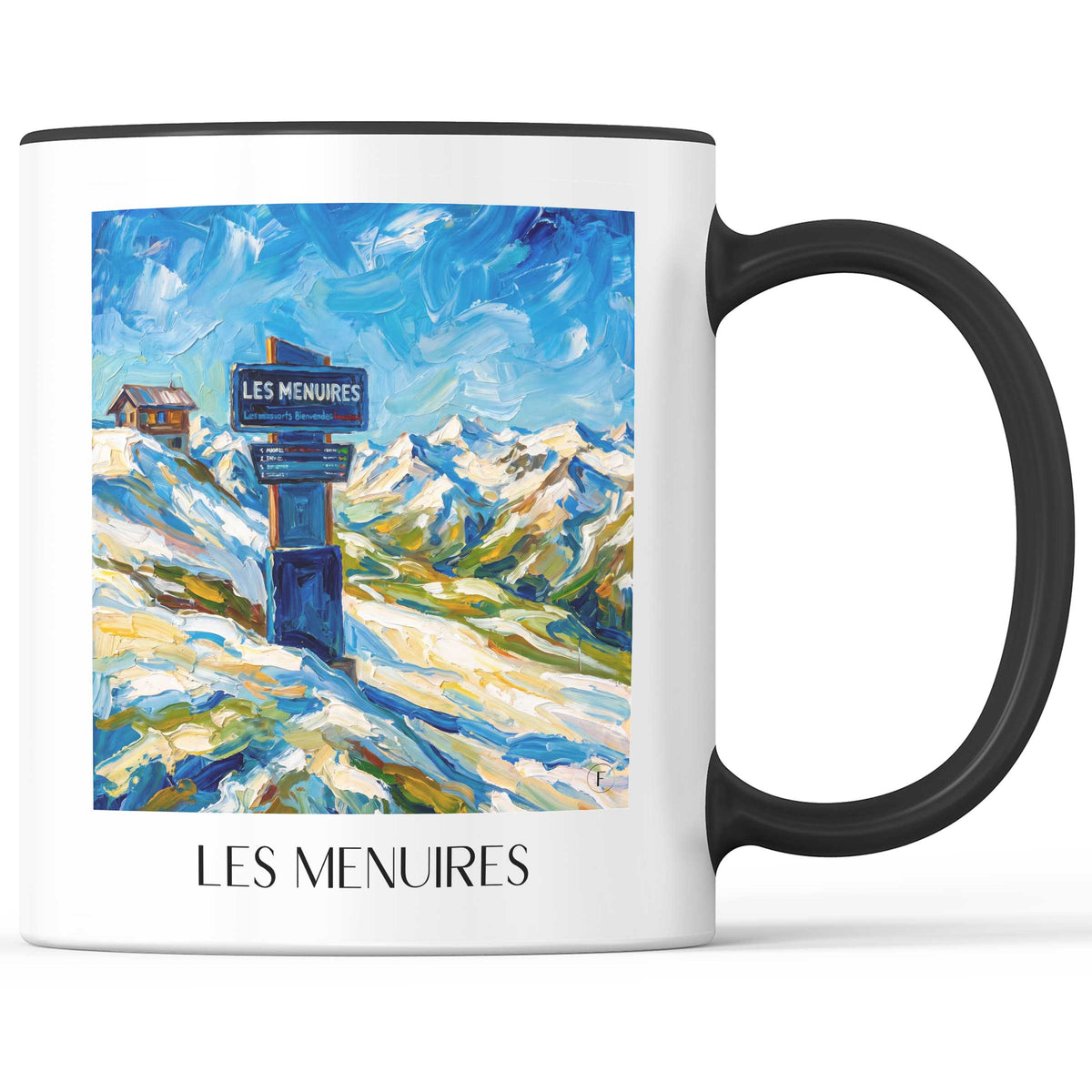 les-menuires-tarentaise-frankreich-kaffeebecher-oil-painting-oelgemaelde