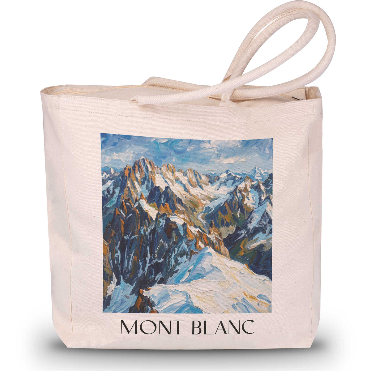 mont-blanc-chamonix-frankreich-einkaufstasche-oil-painting-oelgemaelde
