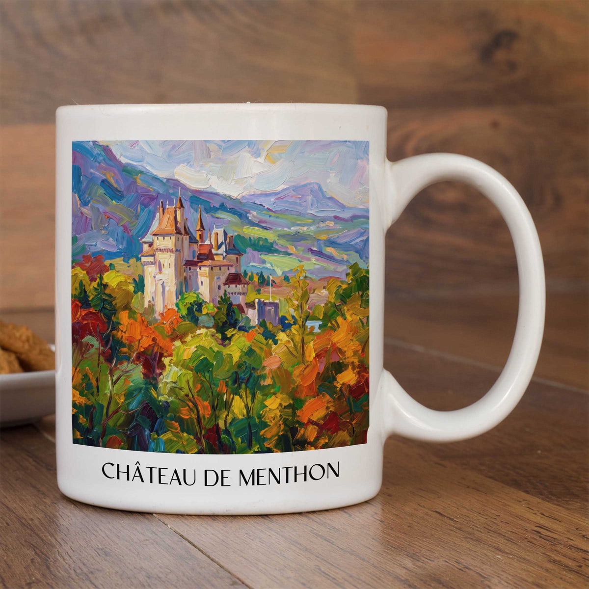 château-de-menthon-lac-d'annecy-frankreich-kaffeebecher-oil-painting-oelgemaelde
