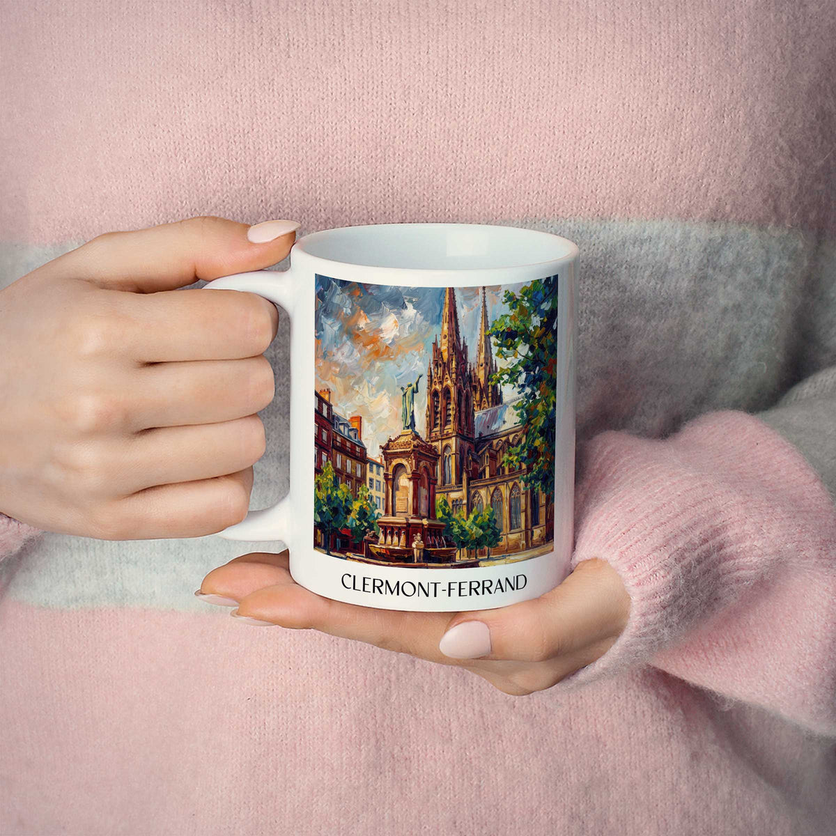 clermont-ferrand-auvergne-frankreich-kaffeebecher-oil-painting-oelgemaelde