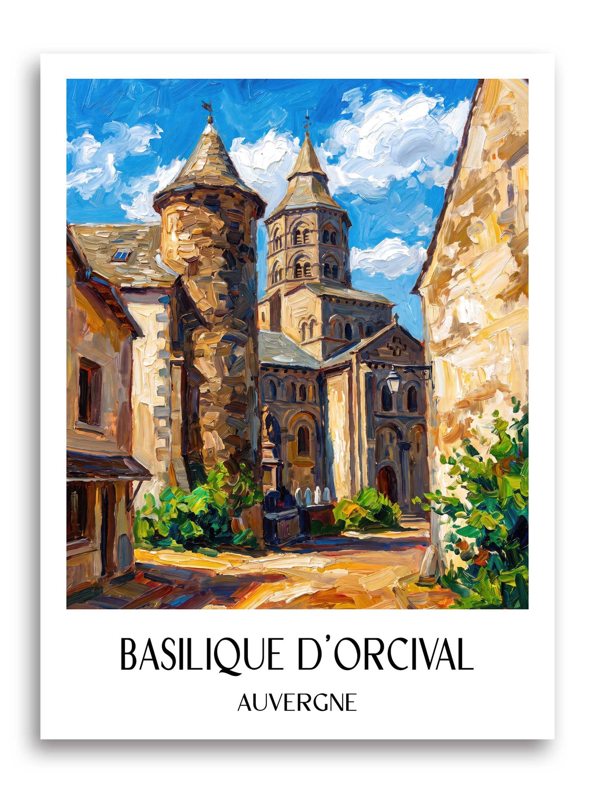 basilique-d'orcival-auvergne-frankreich-poster-oil-painting-oelgemaelde