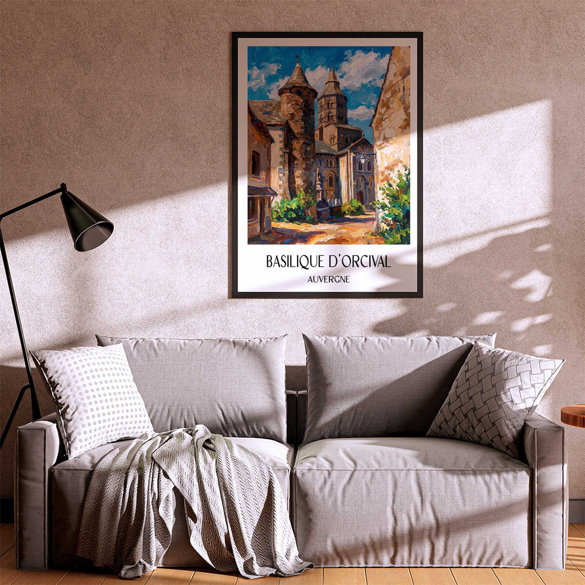 basilique-d'orcival-auvergne-frankreich-poster-oil-painting-oelgemaelde