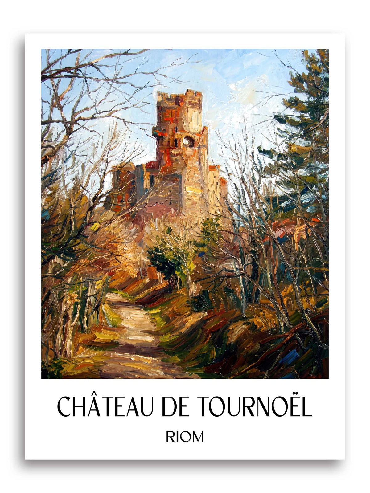 château-de-tournoël-riom-frankreich-poster-oil-painting-oelgemaelde