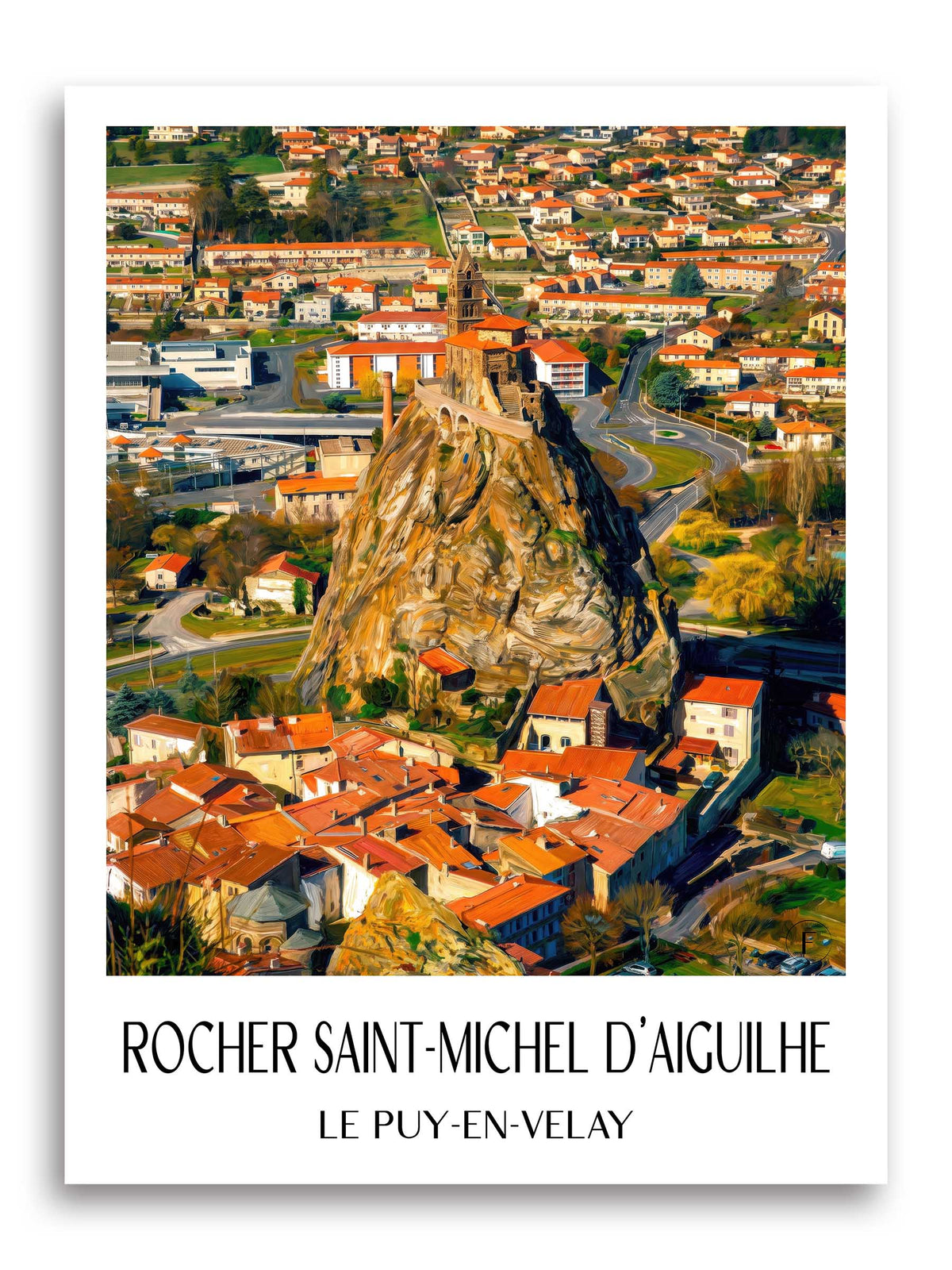 rocher-saint-michel-d'aiguilhe-le-puy-en-velay-frankreich-poster-oil-painting-oelgemaelde