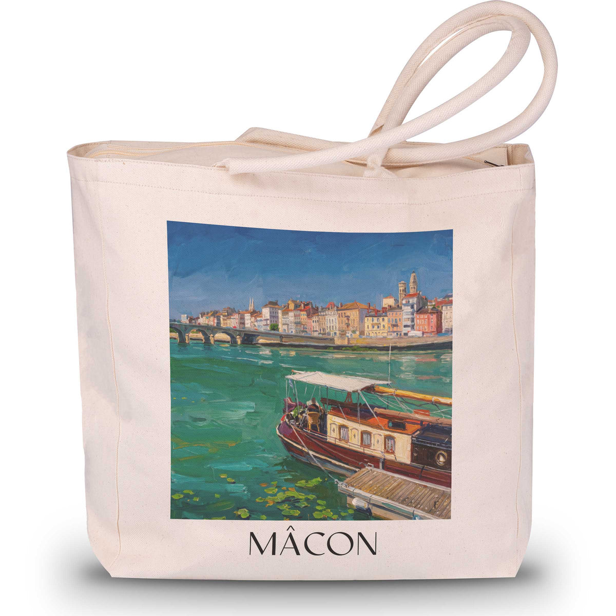 mâcon-mâconnais-frankreich-einkaufstasche-oil-painting-oelgemaelde