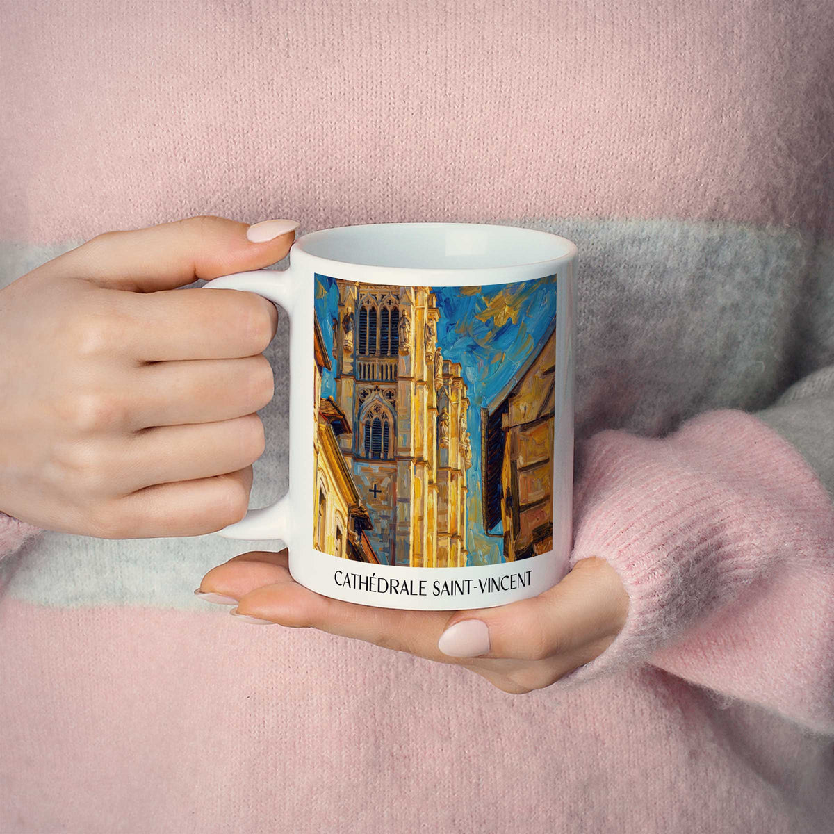 cathédrale-saint-vincent-chalon-sur-saône-frankreich-kaffeebecher-oil-painting-oelgemaelde