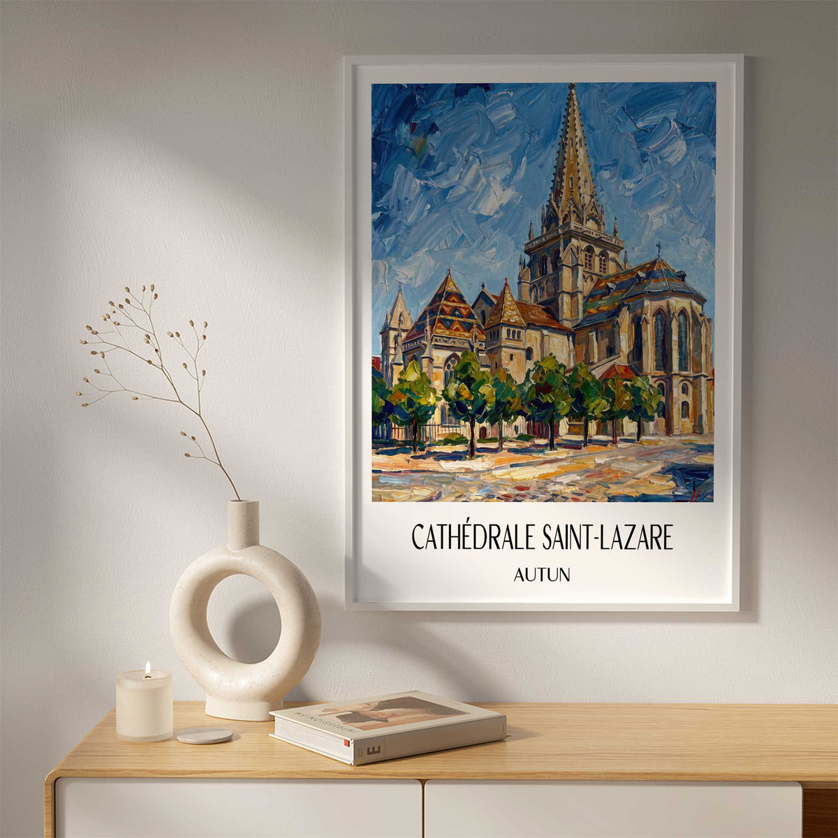 cathédrale-saint-lazare-autun-frankreich-poster-oil-painting-oelgemaelde
