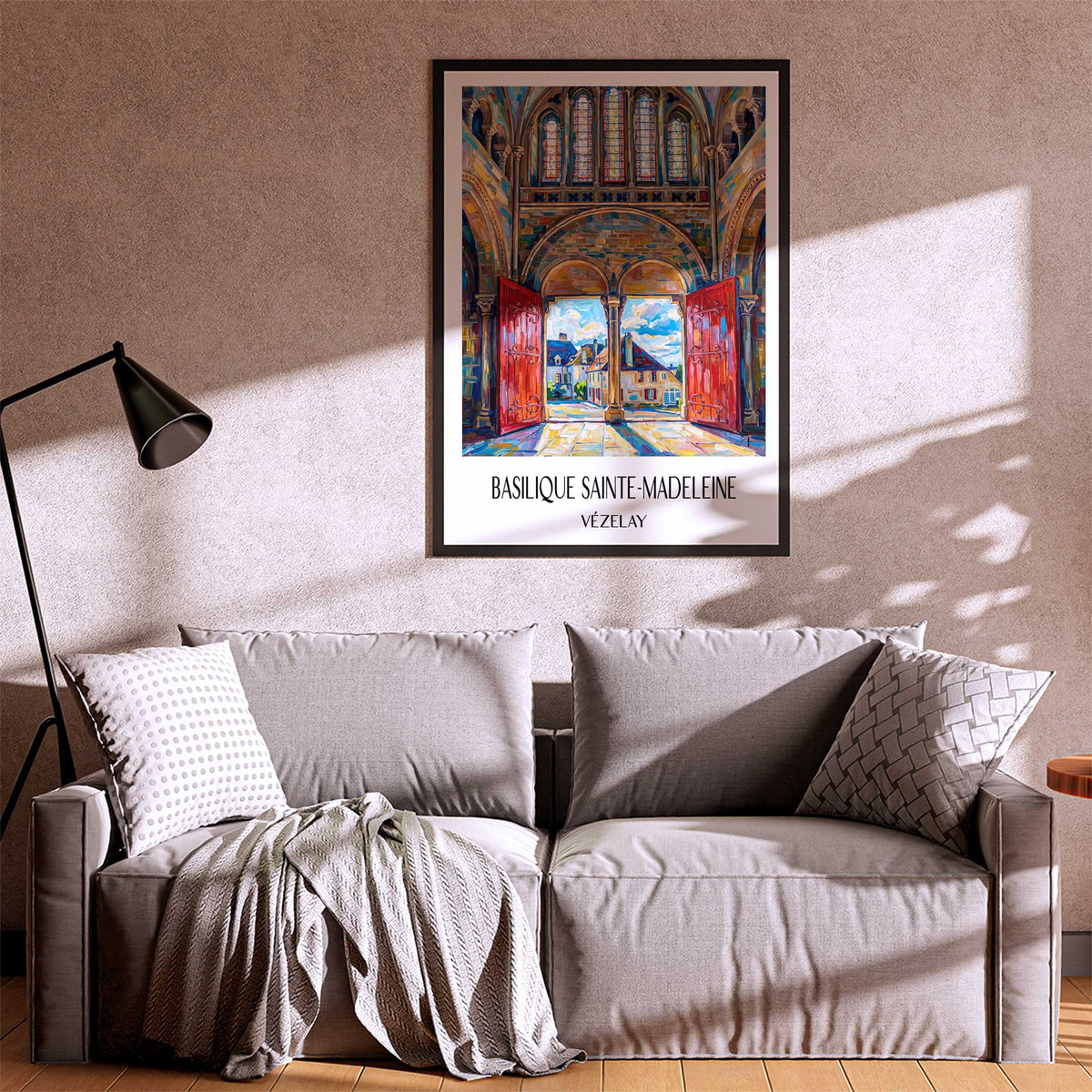 basilique-sainte-madeleine-vézelay-frankreich-poster-oil-painting-oelgemaelde