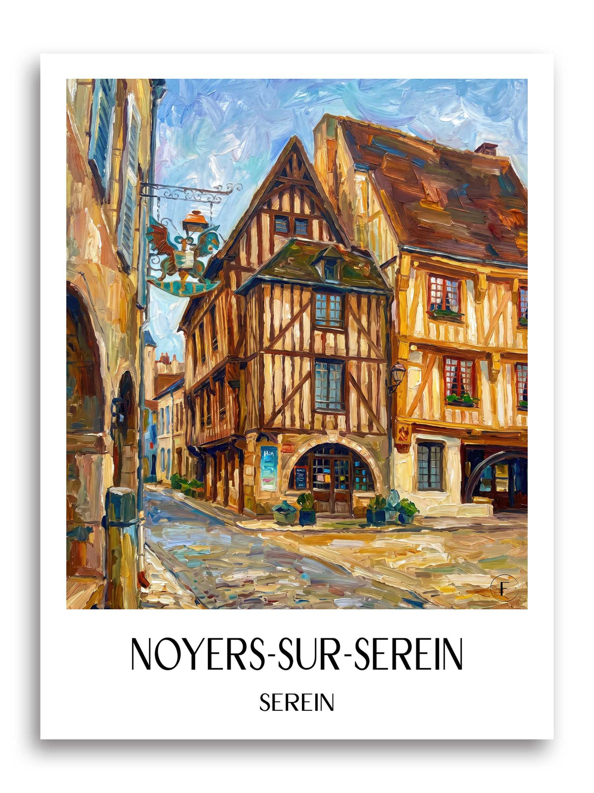 noyers-sur-serein-serein-frankreich-poster-oil-painting-oelgemaelde