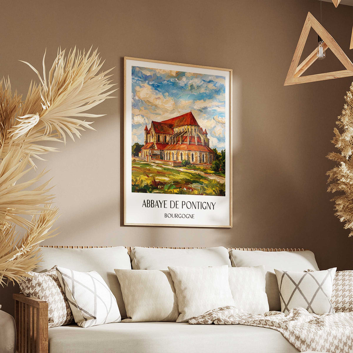 abbaye-de-pontigny-bourgogne-frankreich-poster-oil-painting-oelgemaelde