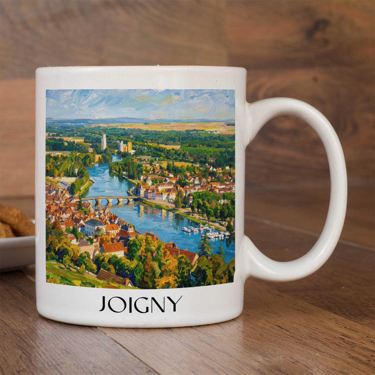 joigny-vallée-de-l'yonne-frankreich-kaffeebecher-oil-painting-oelgemaelde