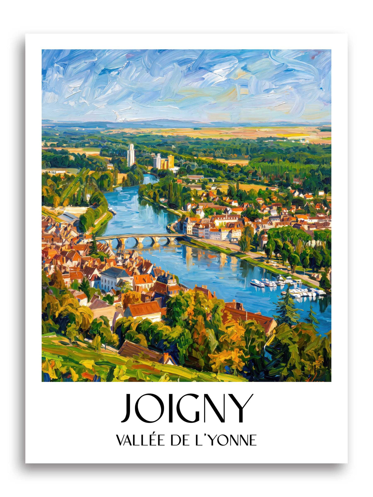 joigny-vallée-de-l'yonne-frankreich-poster-oil-painting-oelgemaelde