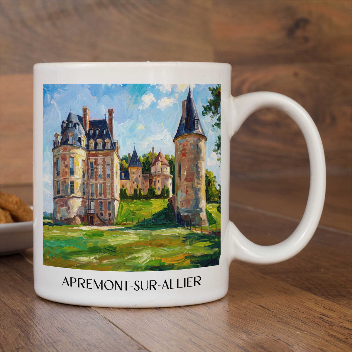 apremont-sur-allier-val-d'allier-frankreich-kaffeebecher-oil-painting-oelgemaelde