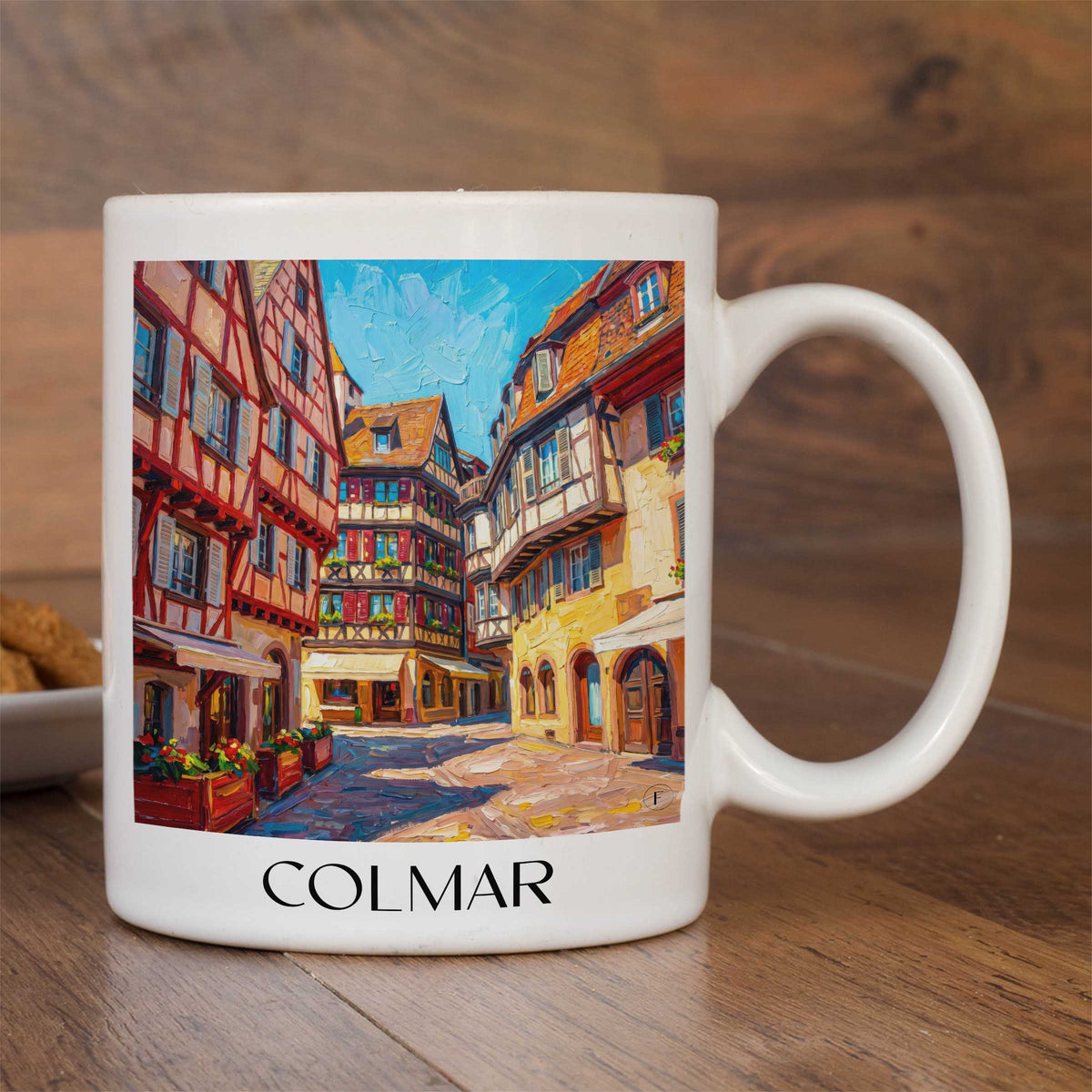 colmar-elsass-frankreich-kaffeebecher-oil-painting-oelgemaelde