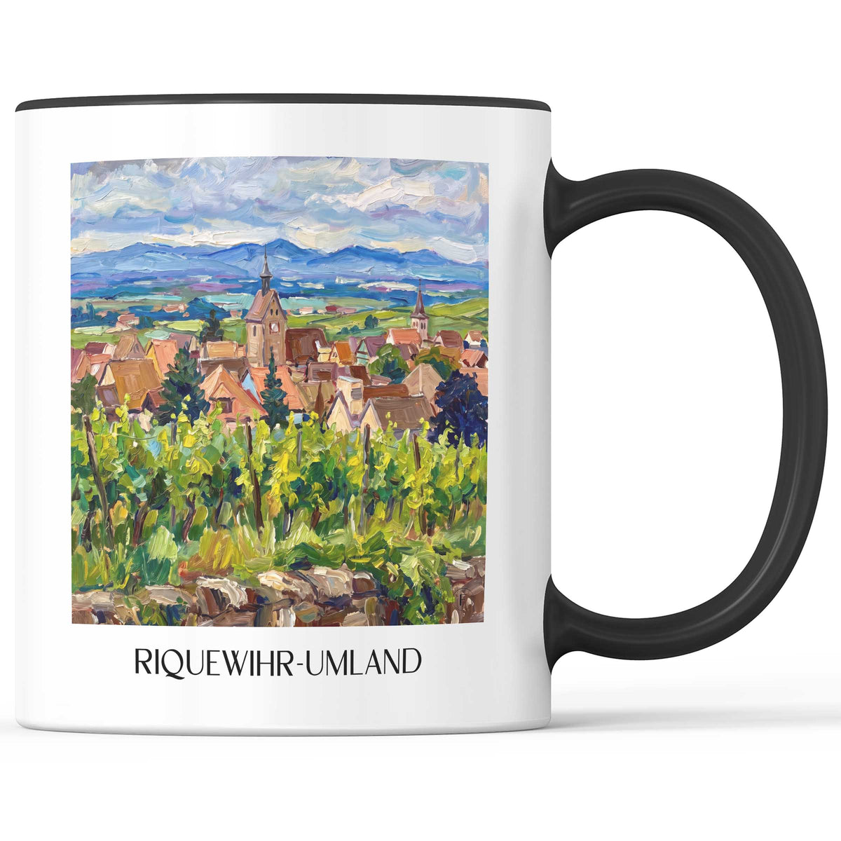 riquewihr-umland-route-des-vins-d'alsace-frankreich-kaffeebecher-oil-painting-oelgemaelde