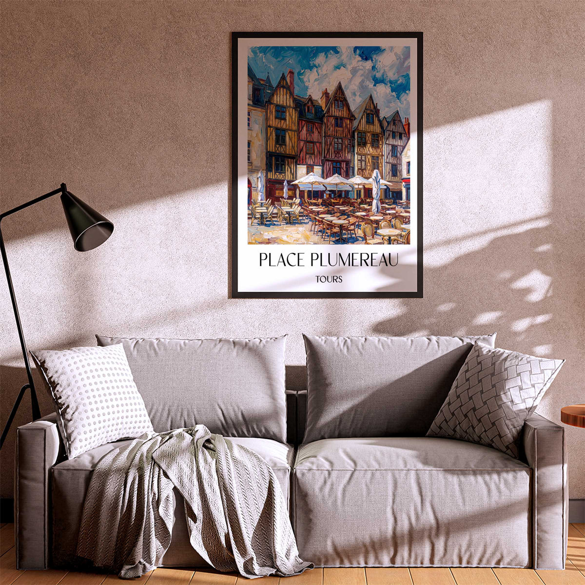 place-plumereau-tours-frankreich-poster-oil-painting-oelgemaelde