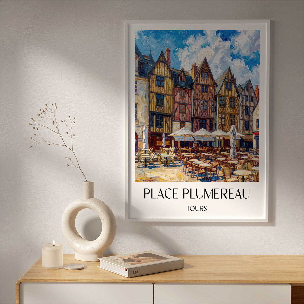 place-plumereau-tours-frankreich-poster-oil-painting-oelgemaelde
