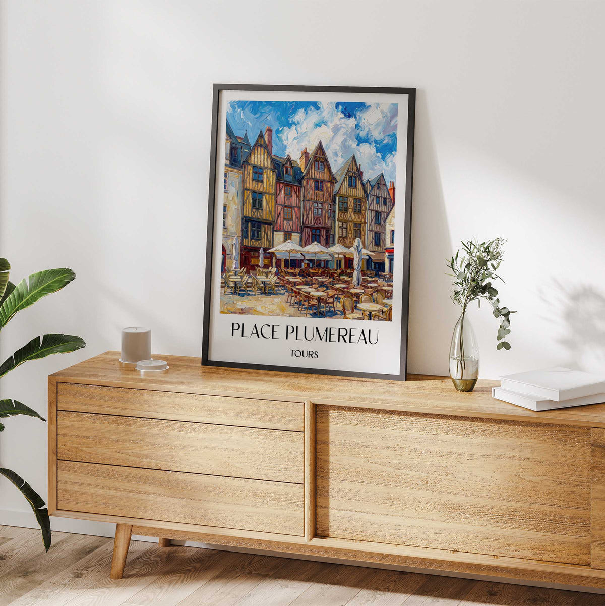 place-plumereau-tours-frankreich-poster-oil-painting-oelgemaelde