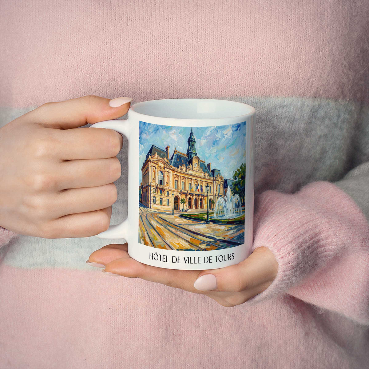 hôtel-de-ville-de-tours-val-de-loire-frankreich-kaffeebecher-oil-painting-oelgemaelde