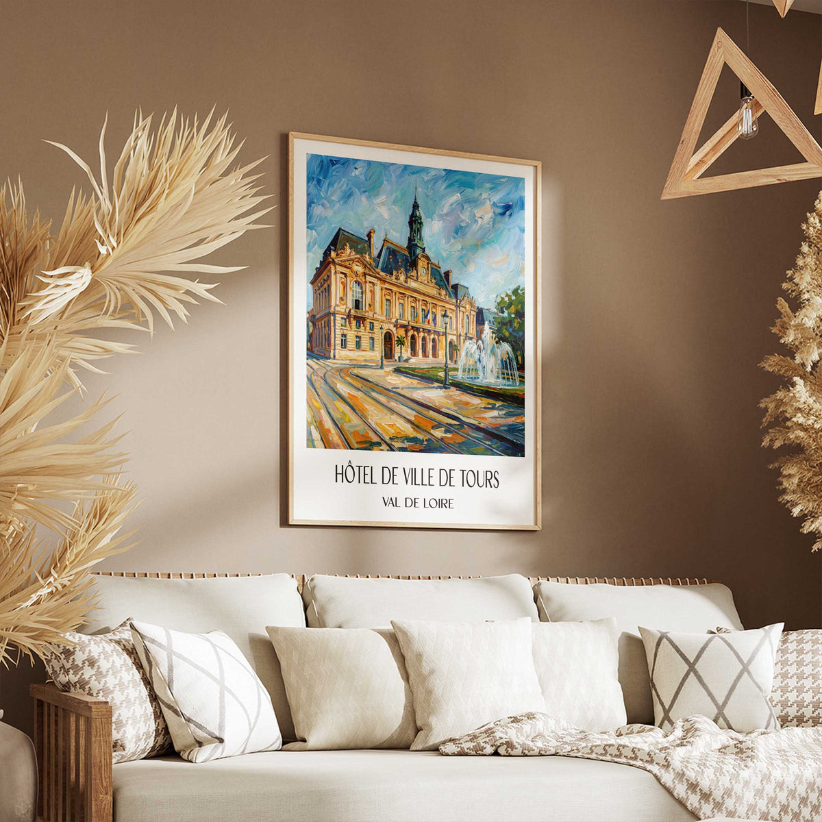 hôtel-de-ville-de-tours-val-de-loire-frankreich-poster-oil-painting-oelgemaelde