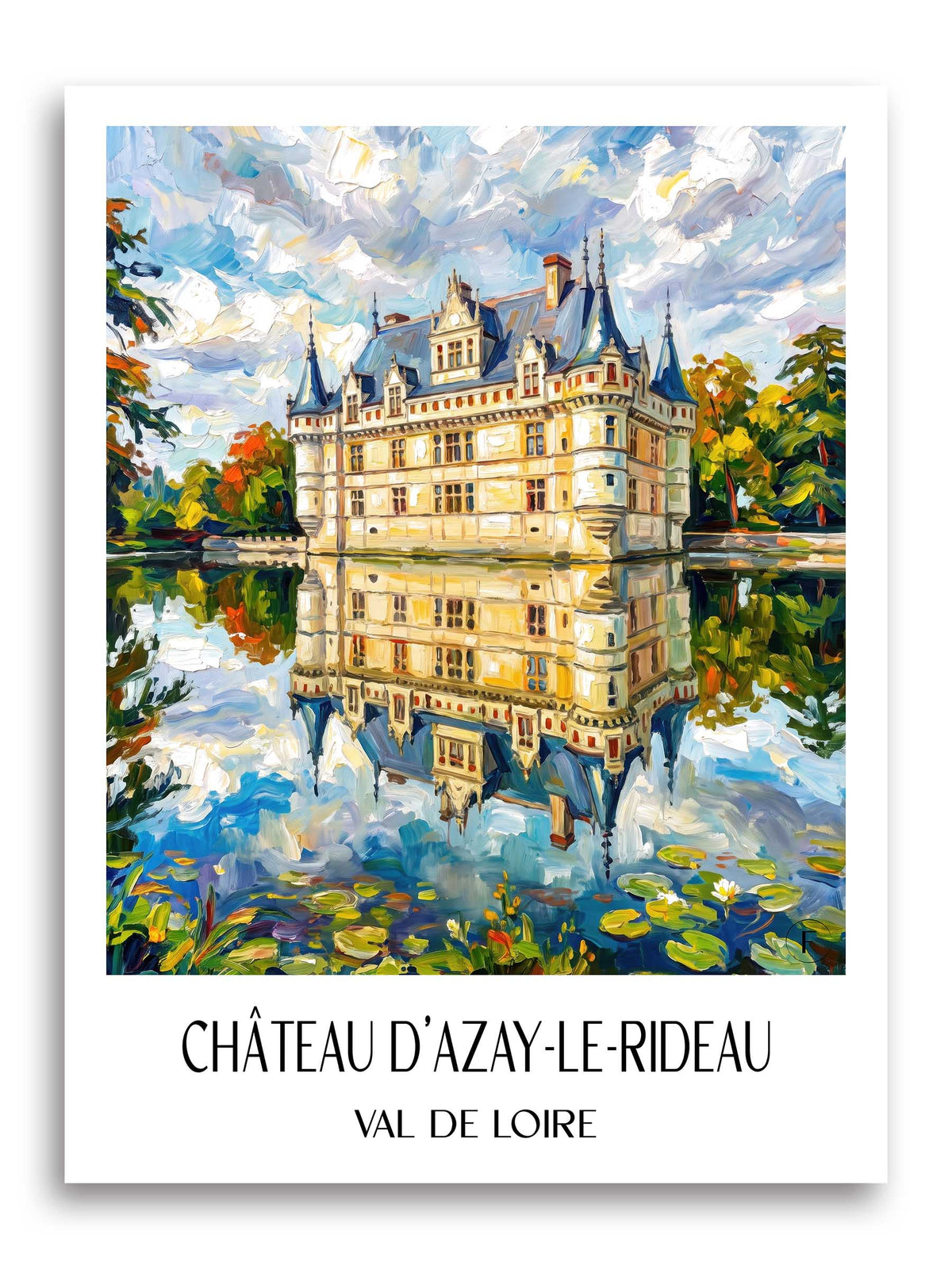 château-d'azay-le-rideau-val-de-loire-frankreich-poster-oil-painting-oelgemaelde