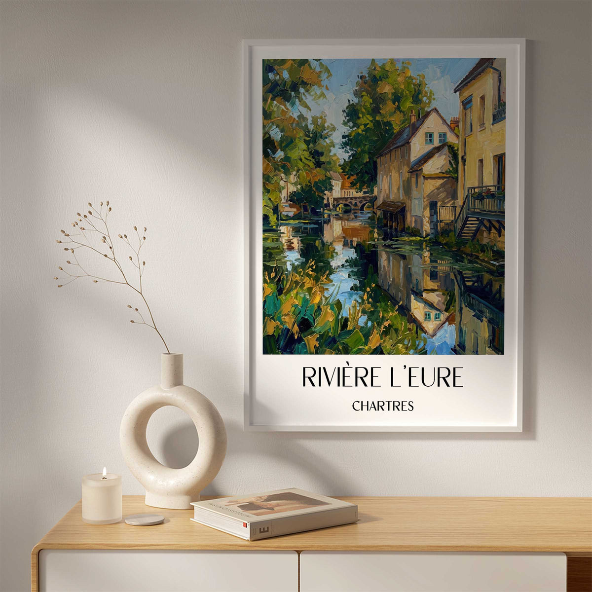 rivière-l'eure-chartres-frankreich-poster-oil-painting-oelgemaelde