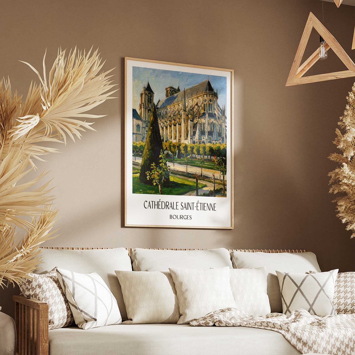 cathédrale-saint-étienne-bourges-frankreich-poster-oil-painting-oelgemaelde