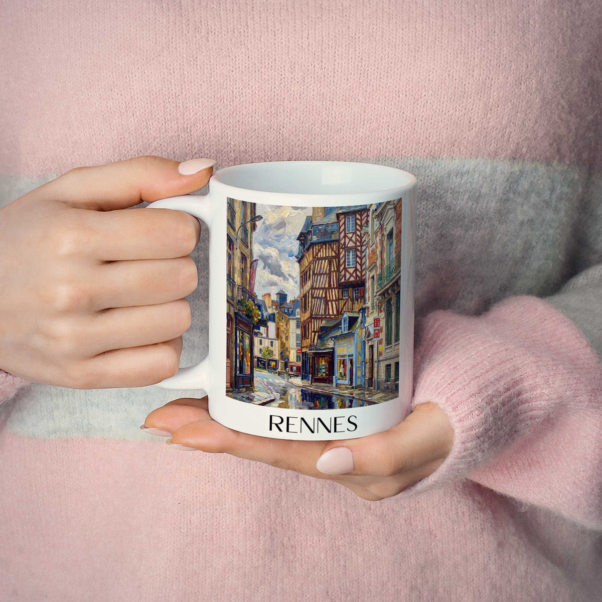 rennes-ille-et-vilaine-frankreich-kaffeebecher-oil-painting-oelgemaelde