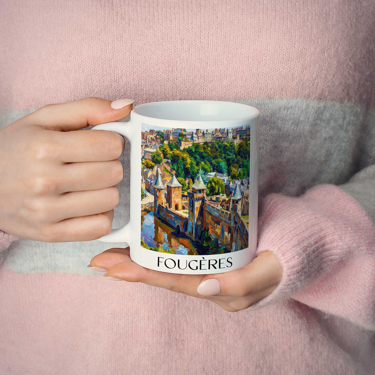 fougères-ille-et-vilaine-frankreich-kaffeebecher-oil-painting-oelgemaelde