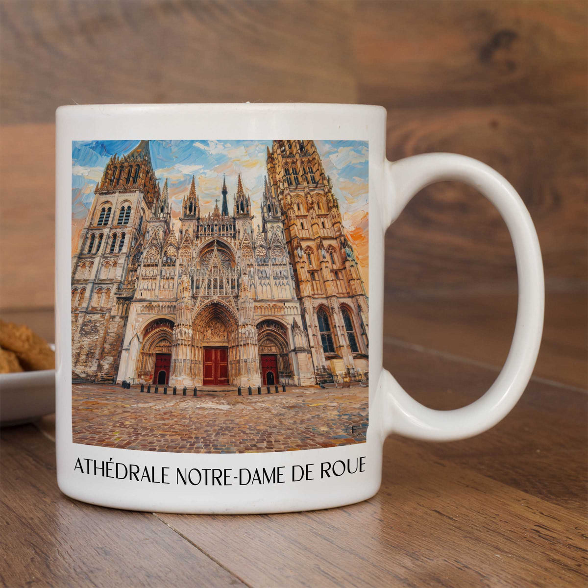 cathédrale-notre-dame-rouen-frankreich-kaffeebecher-oil-painting-oelgemaelde