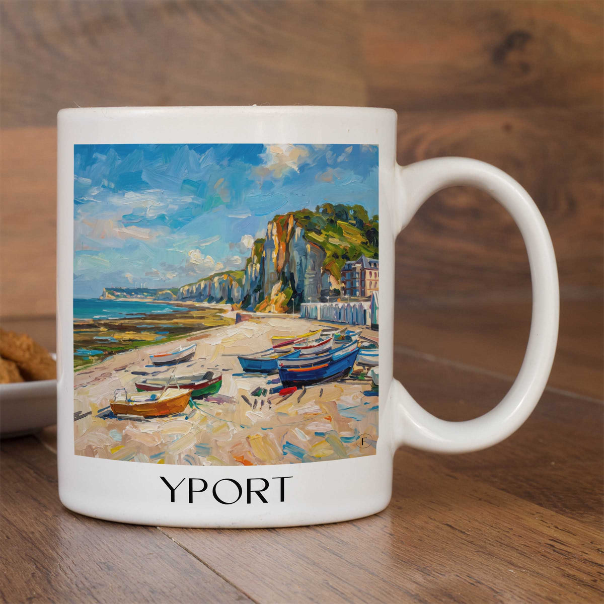 yport-côte-d'albâtre-frankreich-kaffeebecher-oil-painting-oelgemaelde
