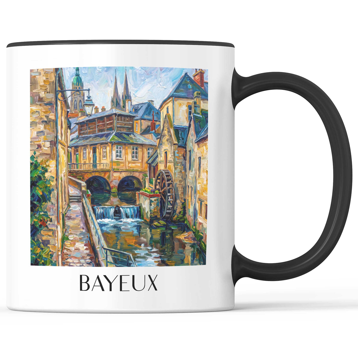 bayeux-calvados-frankreich-kaffeebecher-oil-painting-oelgemaelde