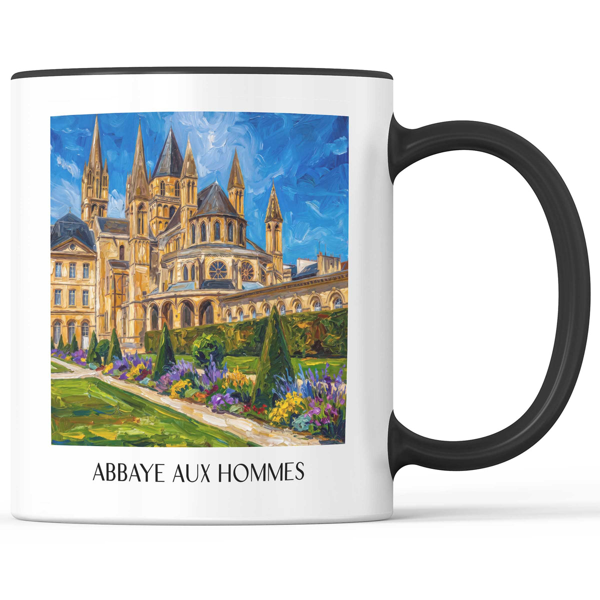 abbaye-aux-hommes-caen-frankreich-kaffeebecher-oil-painting-oelgemaelde