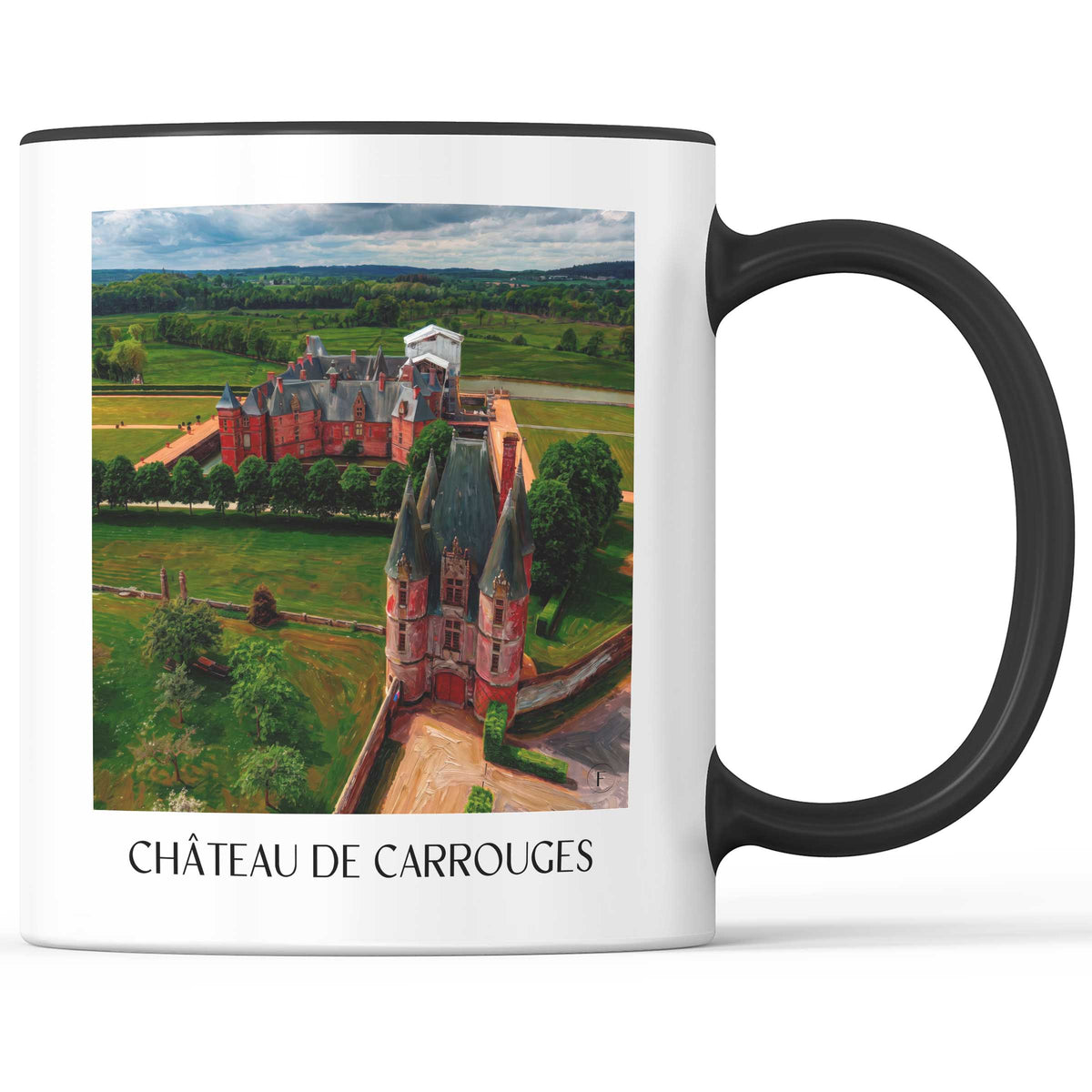 château-de-carrouges-orne-frankreich-kaffeebecher-oil-painting-oelgemaelde