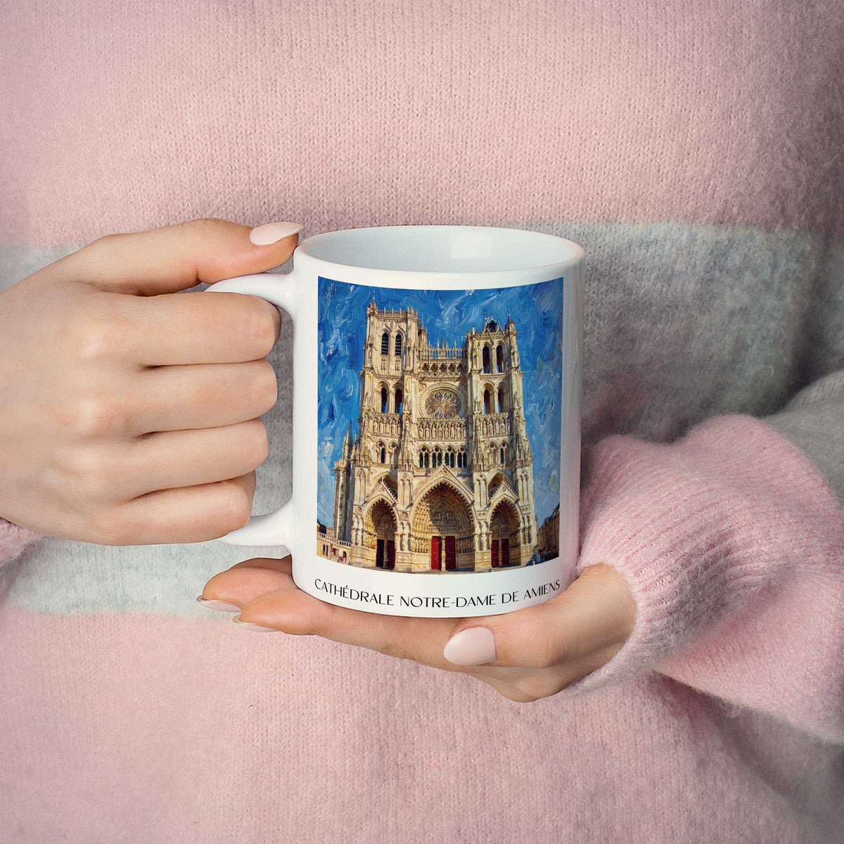cathédrale-notre-dame-amiens-frankreich-kaffeebecher-oil-painting-oelgemaelde