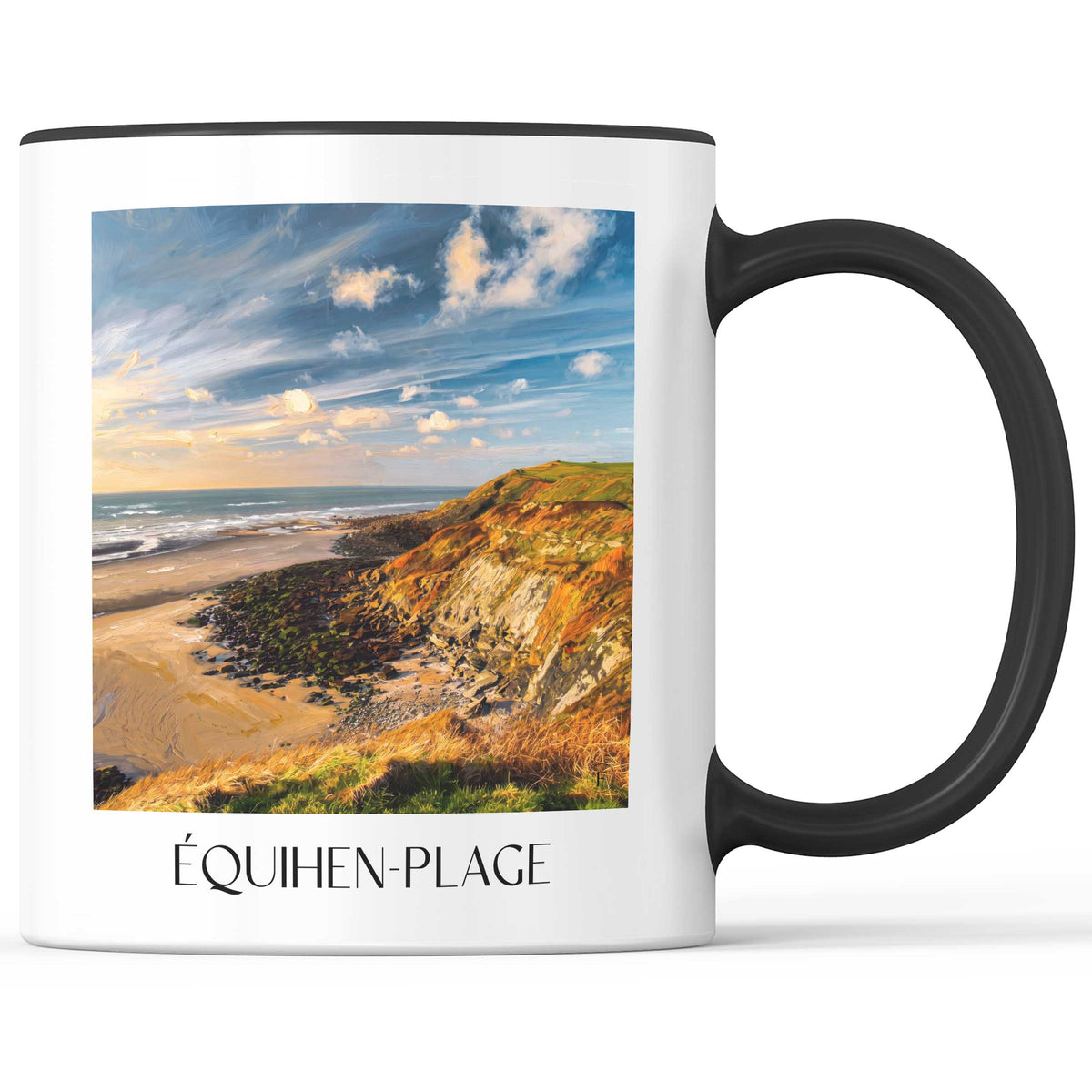 équihen-plage-côte-d'opale-frankreich-kaffeebecher-oil-painting-oelgemaelde