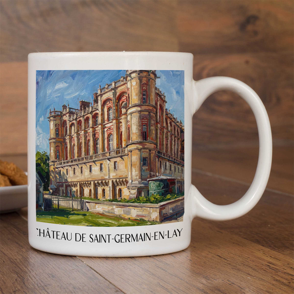 château-de-saint-germain-en-laye-yvelines-frankreich-kaffeebecher-oil-painting-oelgemaelde