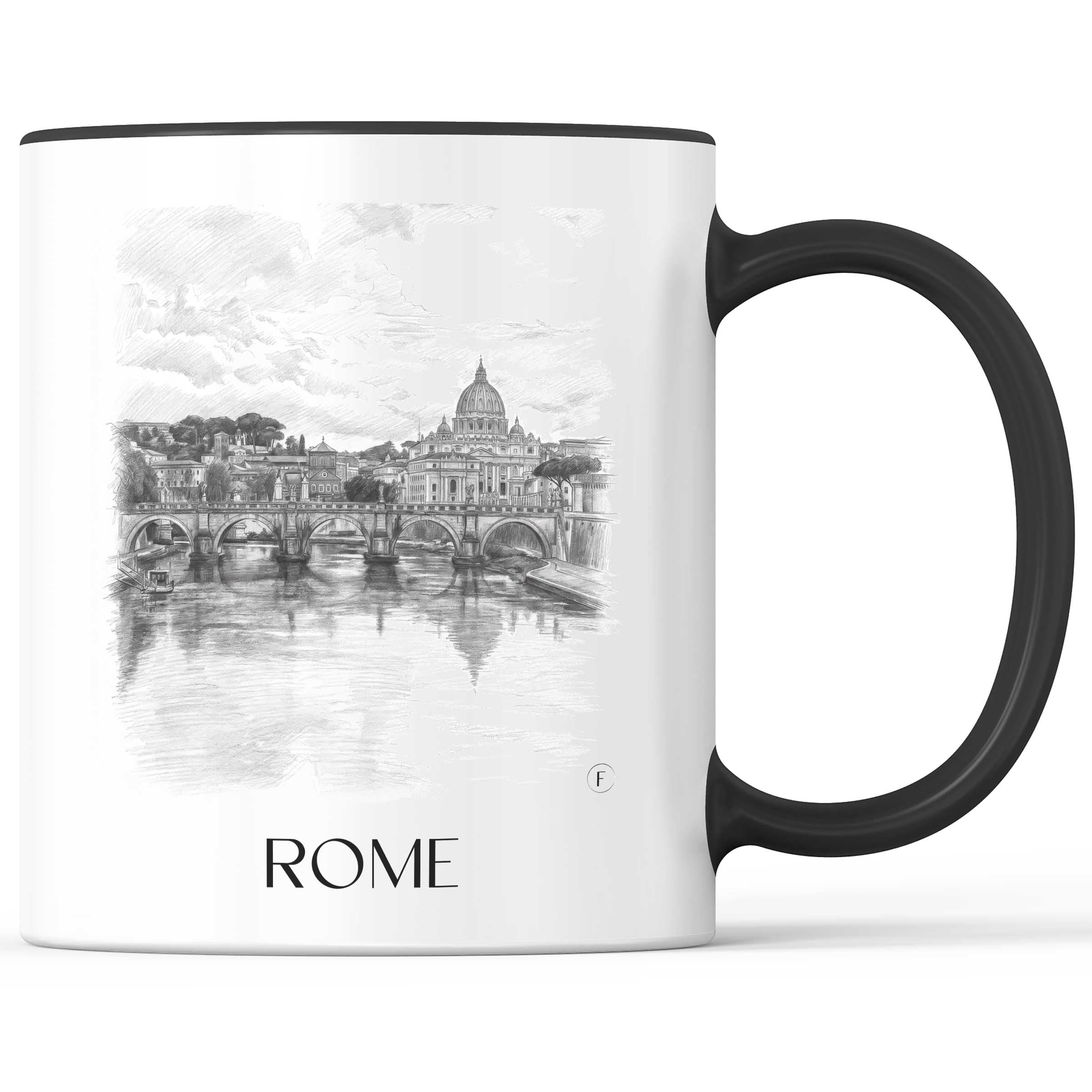 Rom - Italien Becher - Kaffeetasse im Zeichnung Stil