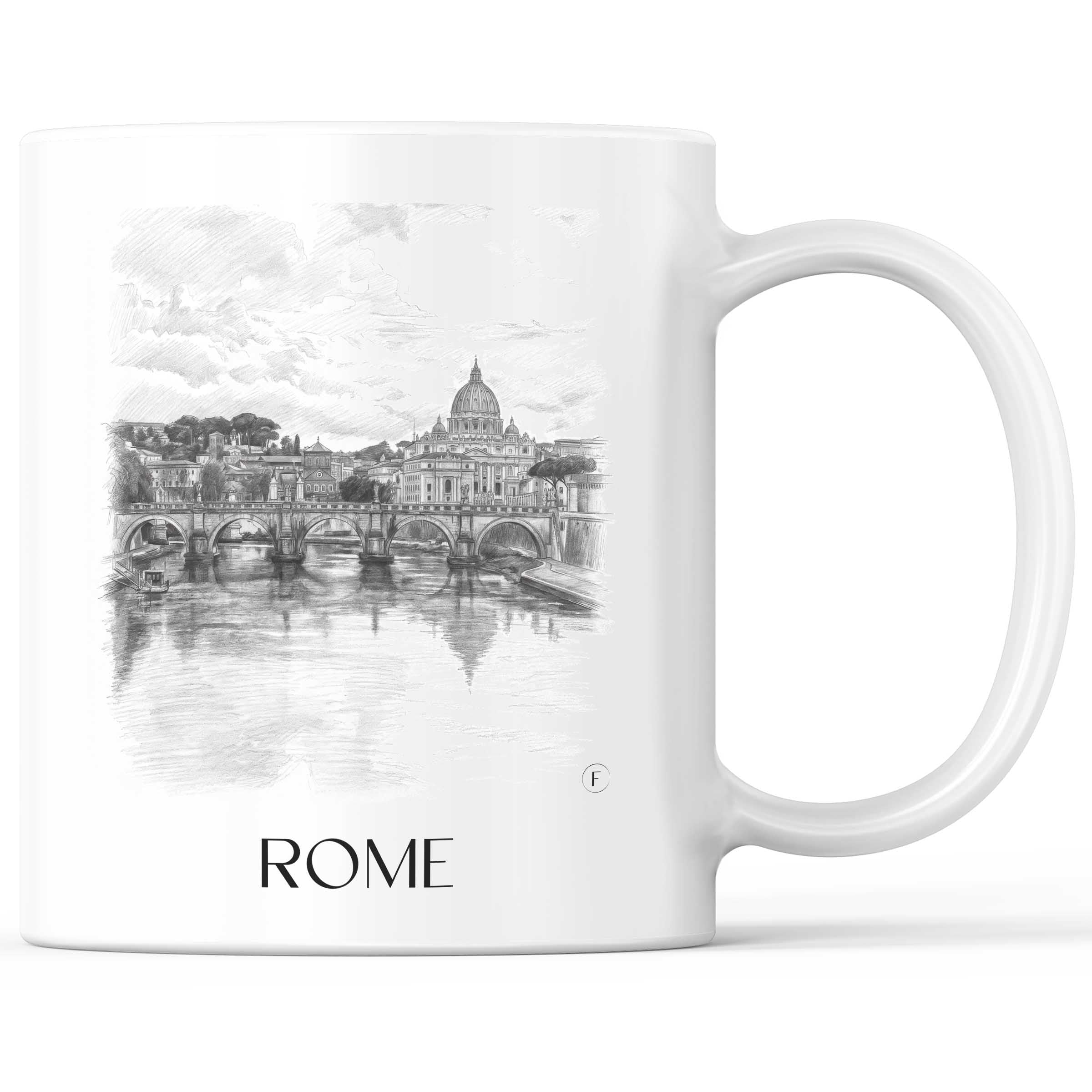 Rom - Italien Becher - Kaffeetasse im Zeichnung Stil