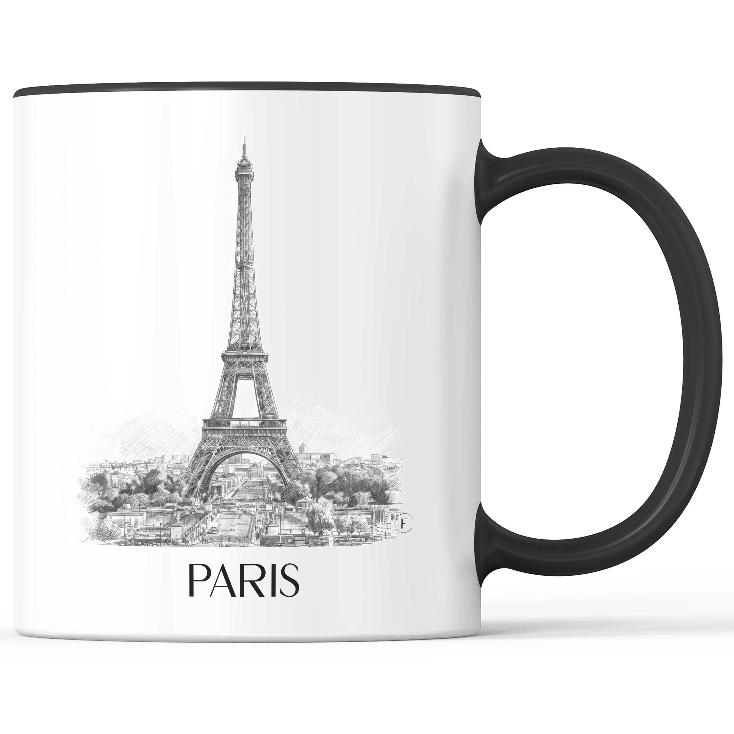 paris-frankreich-kaffeebecher-bleistift-zeichnung-drawing