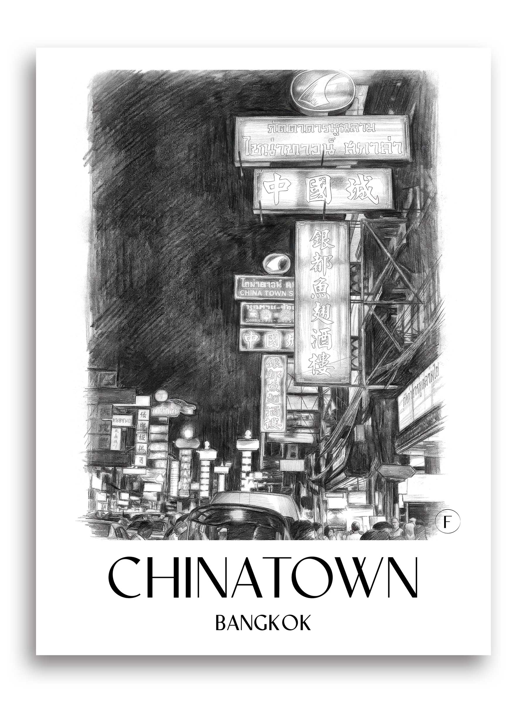 chinatown-bangkok-thailand-poster-bleistift-zeichnung-drawing