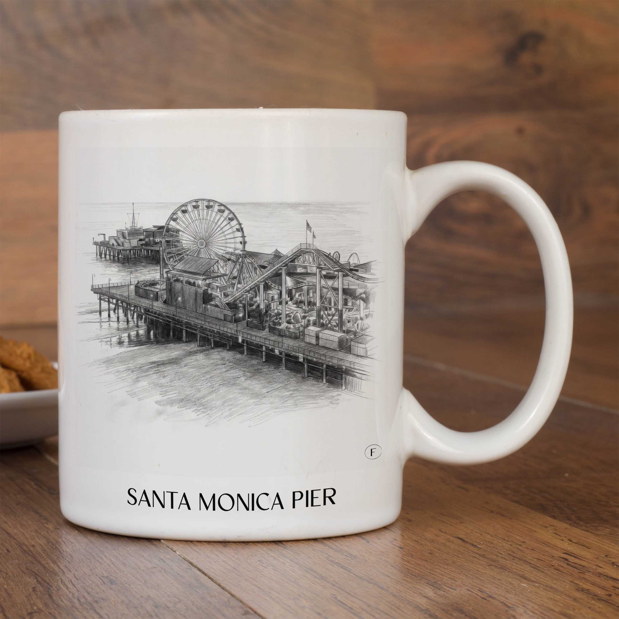 santa-monica-pier-californien-usa-kaffeebecher-bleistift-zeichnung-drawing