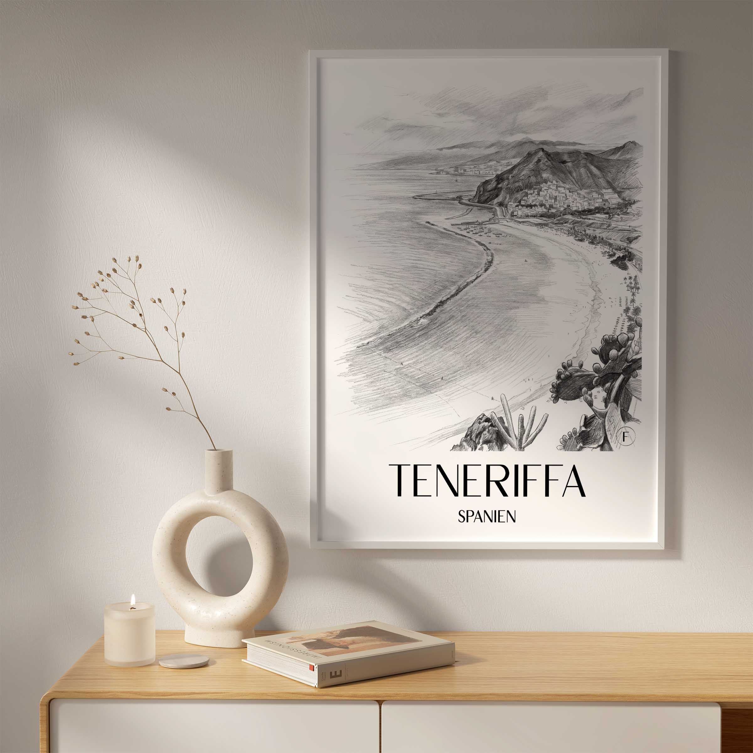 teneriffa-spanien-poster-bleistift-zeichnung-drawing