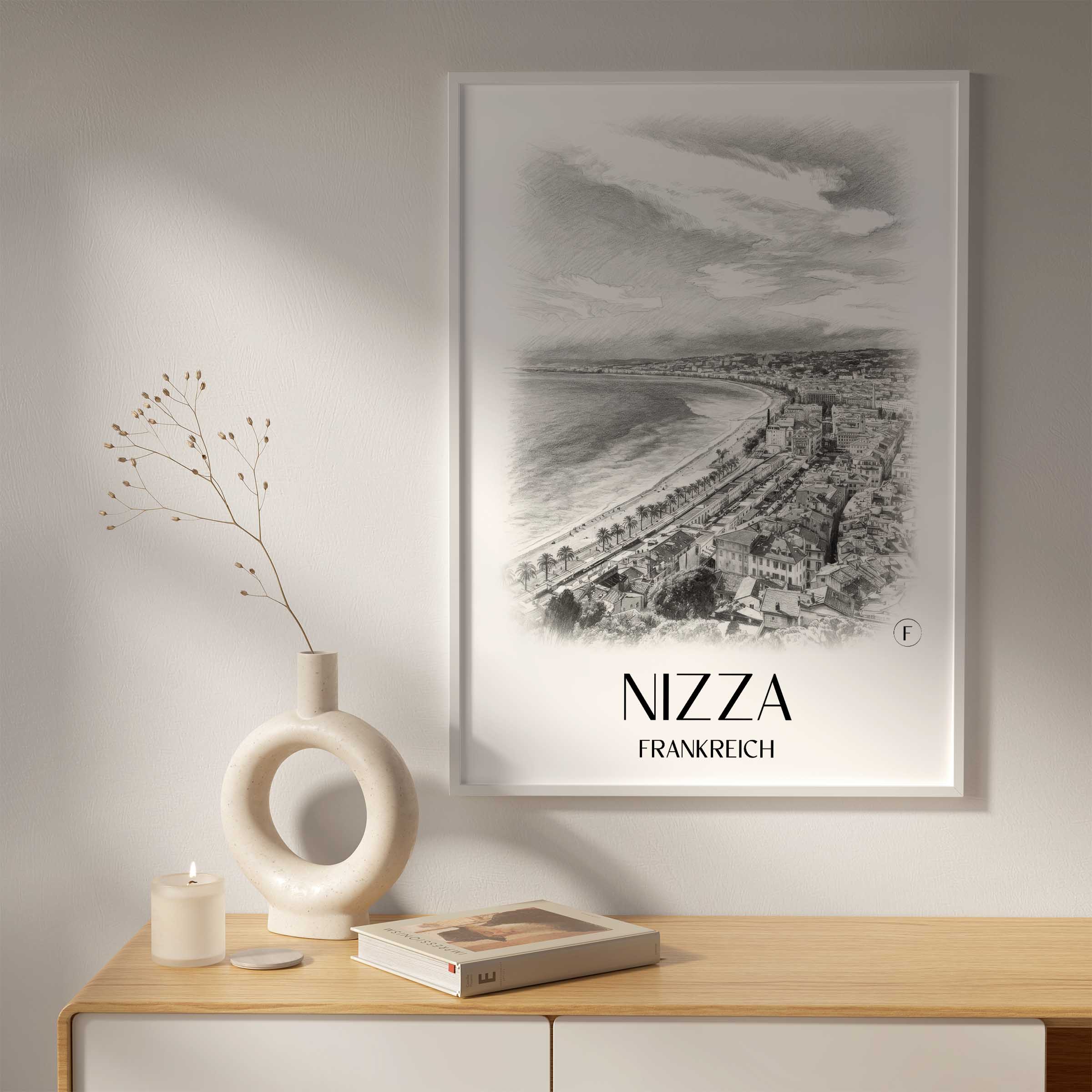 nizza-frankreich-poster-bleistift-zeichnung-drawing