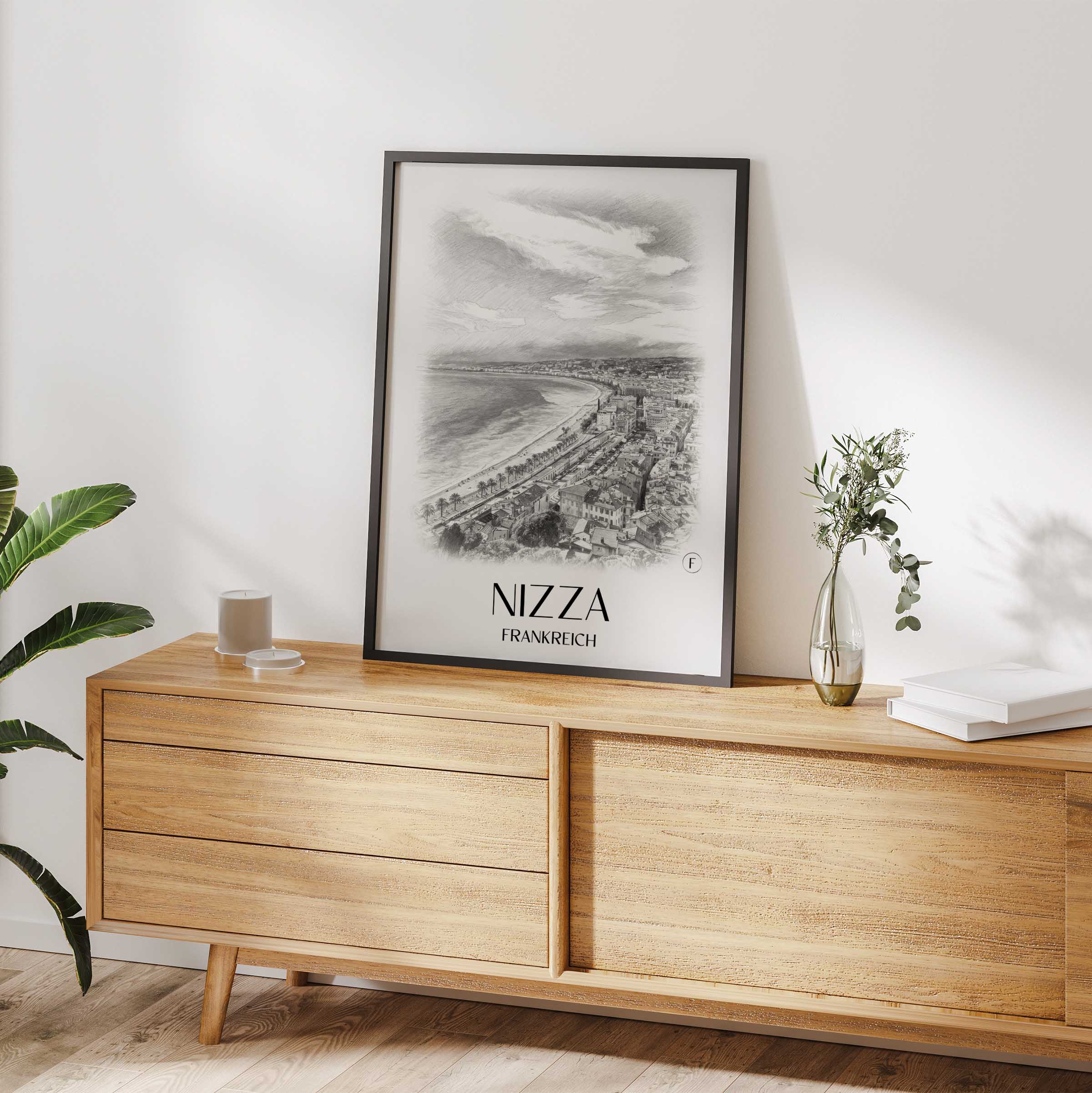 nizza-frankreich-poster-bleistift-zeichnung-drawing