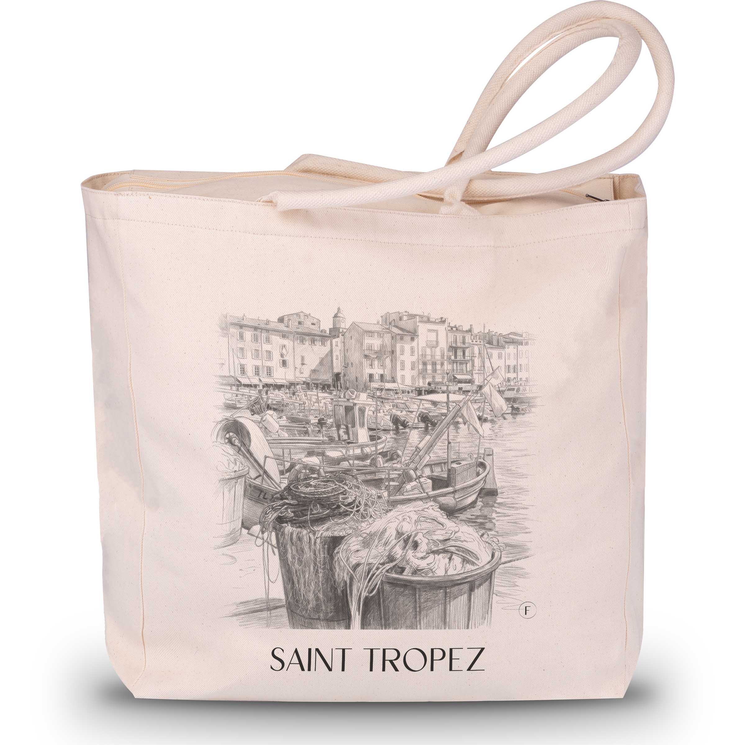 saint-tropez-frankreich-einkaufstasche-bleistift-zeichnung-drawing