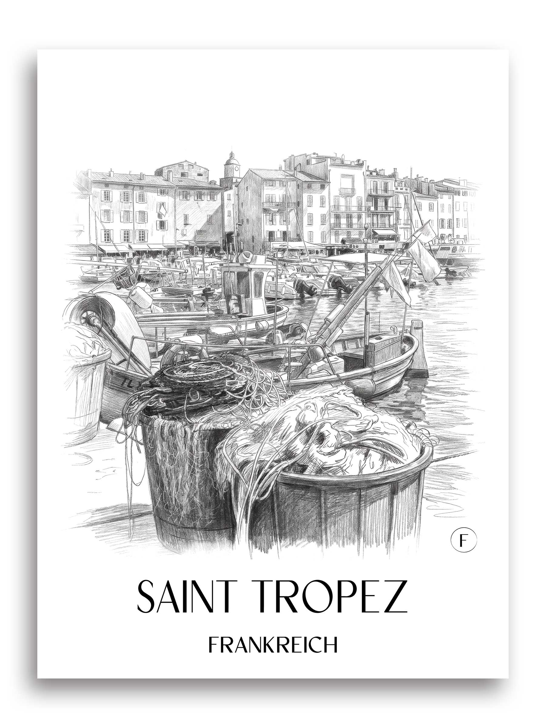 saint-tropez-frankreich-poster-bleistift-zeichnung-drawing