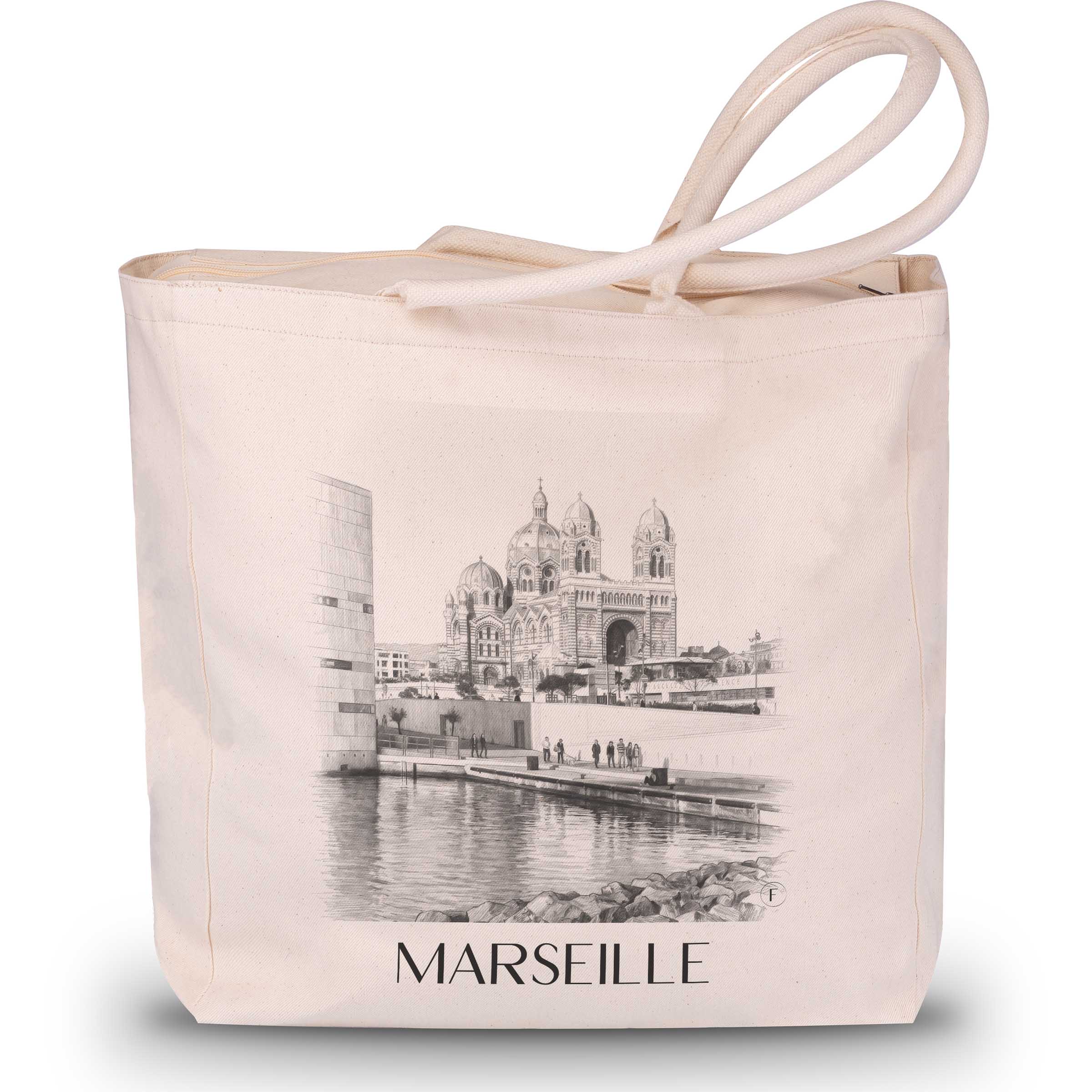 marseille-frankreich-einkaufstasche-bleistift-zeichnung-drawing