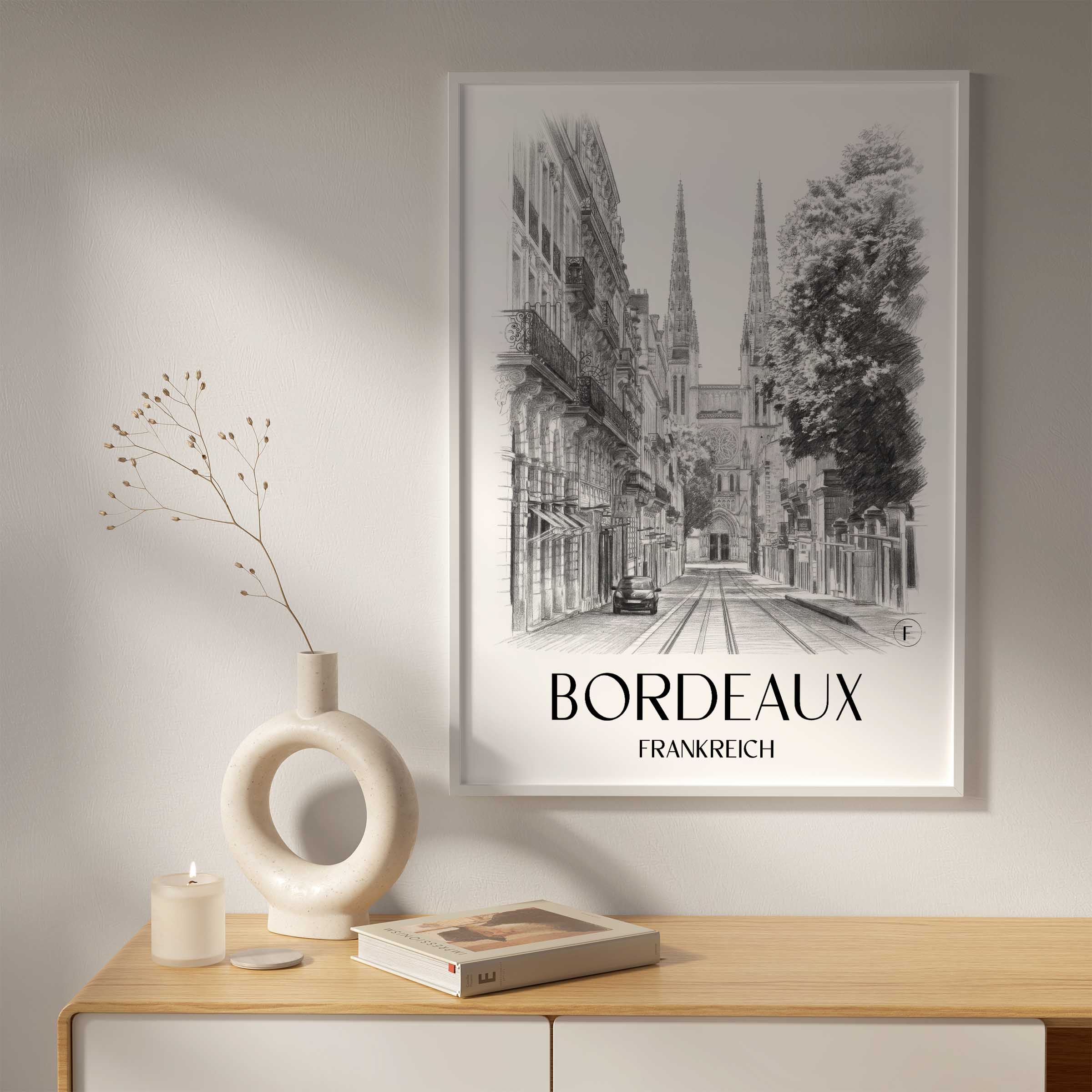 bordeaux-frankreich-poster-bleistift-zeichnung-drawing